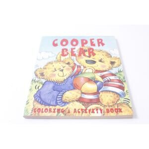 Cooper Bear, 2002, Paradise, Press Uncolored, Coloring Book, Vintage, CRISP, Chi